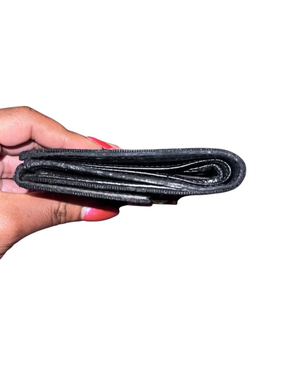 Gucci Black Monogram Canvas Small Snap Wallet with Silver-Tone Accent - Picture 6 of 8